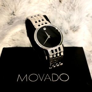 Authentic Movado Museum Classic Men's Women's Swiss Made Stainless Steel Watch